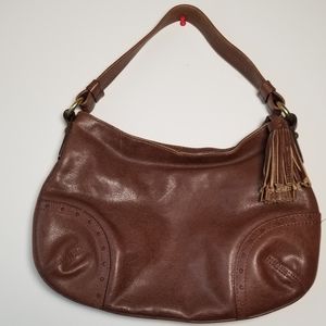 Talbot Brown Leather Tote Purse